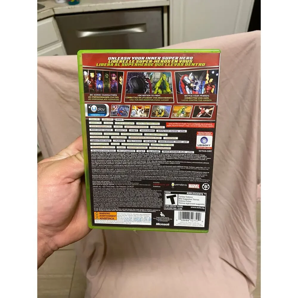 Marvel Avengers: Battle for Earth (Microsoft Xbox 360, 2012) CIB